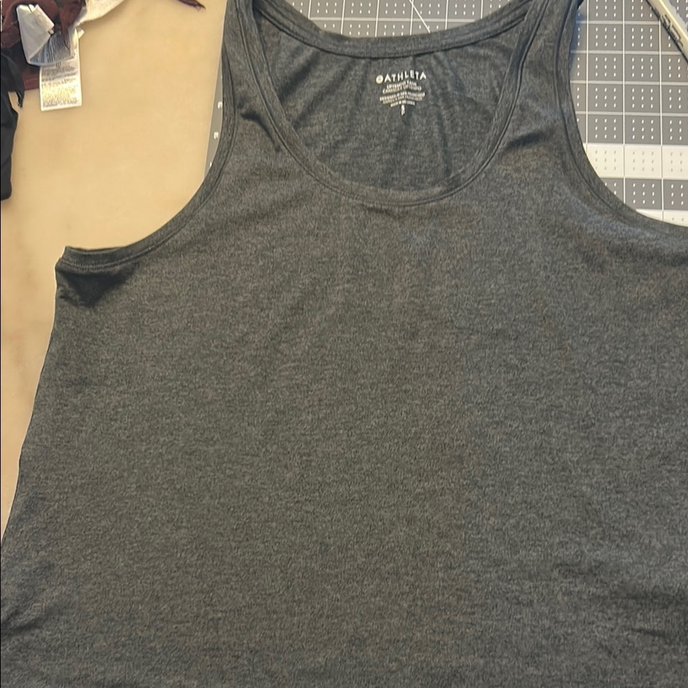 Athleta Charcoal Uptempo Tank